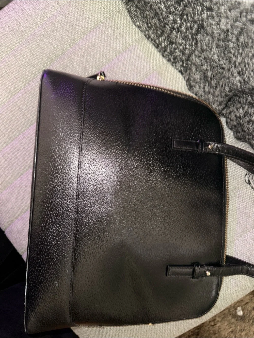 kate spade Black Leather Dome Shoulder Bag
